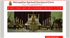 Desktop Screenshot of metrospiritualchurch.com
