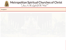 Tablet Screenshot of metrospiritualchurch.com